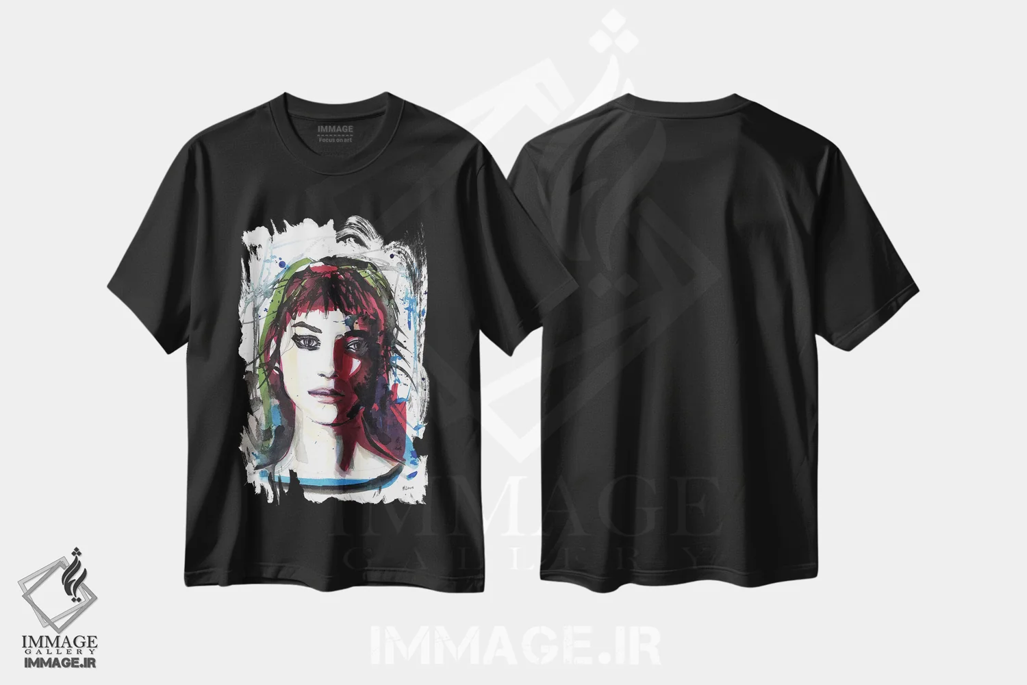 تیشرت مشکی طرح دار ماریون، دکور معاصر اثر هارت آو لیلی | immage.ir