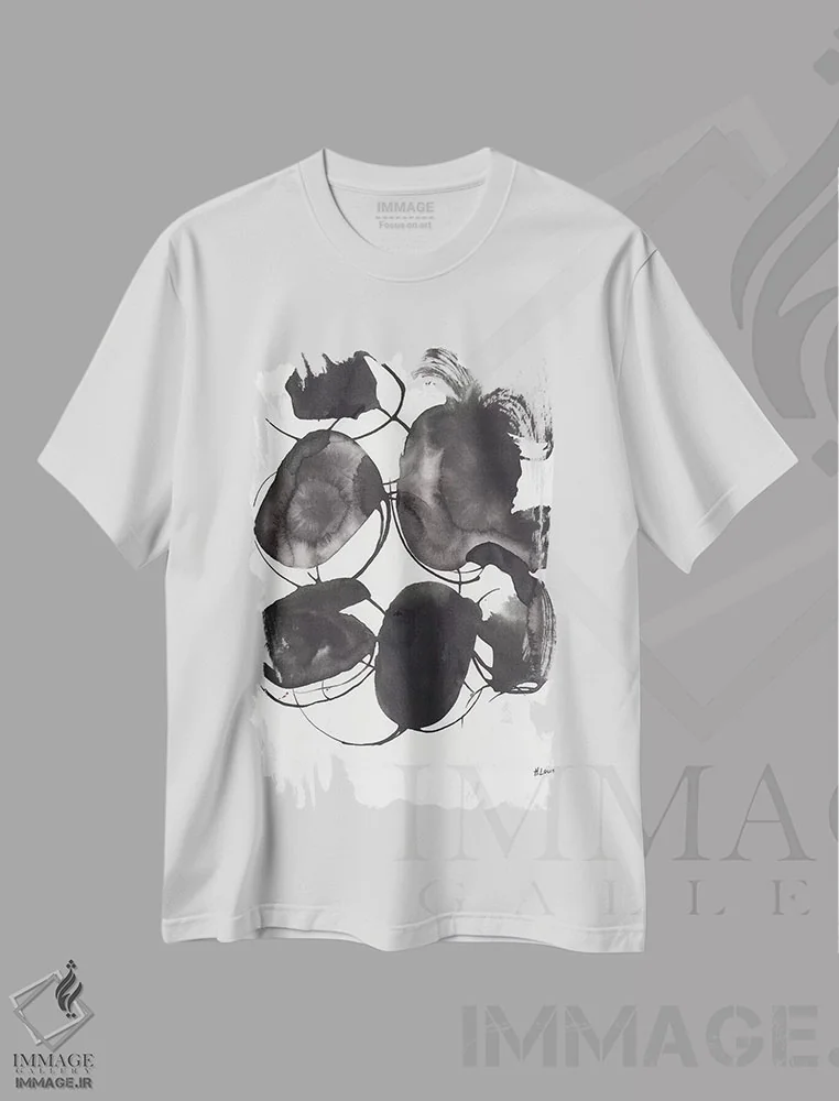 تیشرت سفید طرح دار آغازها اثر هارت آو لیلی | immage.ir