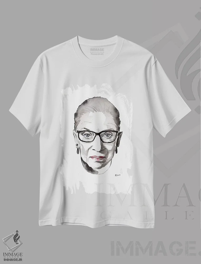 تیشرت سفید طرح دار آر.بی.جی، دکور معاصر اثر هارت آو لیلی | فروشگاه ایماژ