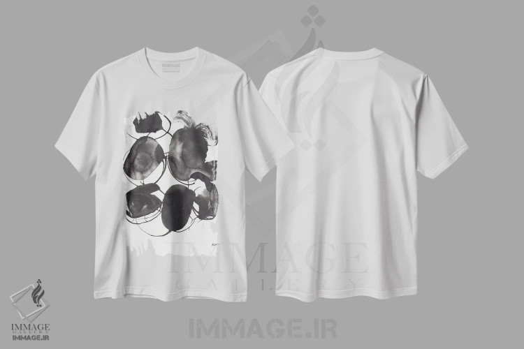 تیشرت سفید طرح دار آغازها اثر هارت آو لیلی | immage.ir