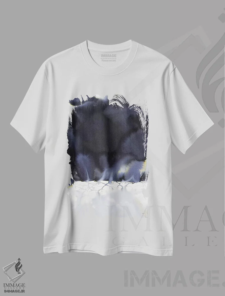 تیشرت سفید طرح دار ریشه ها اثر هارت آو لیلی | فروشگاه ایماژ