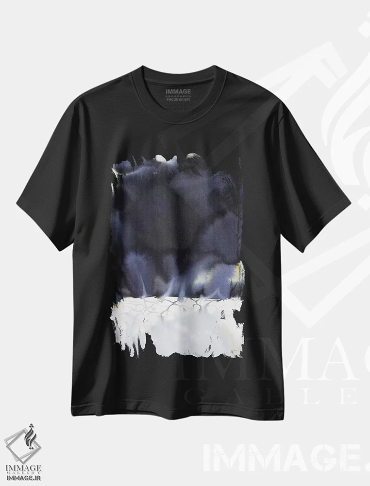تیشرت مشکی طرح دار ریشه ها اثر هارت آو لیلی | immage.ir