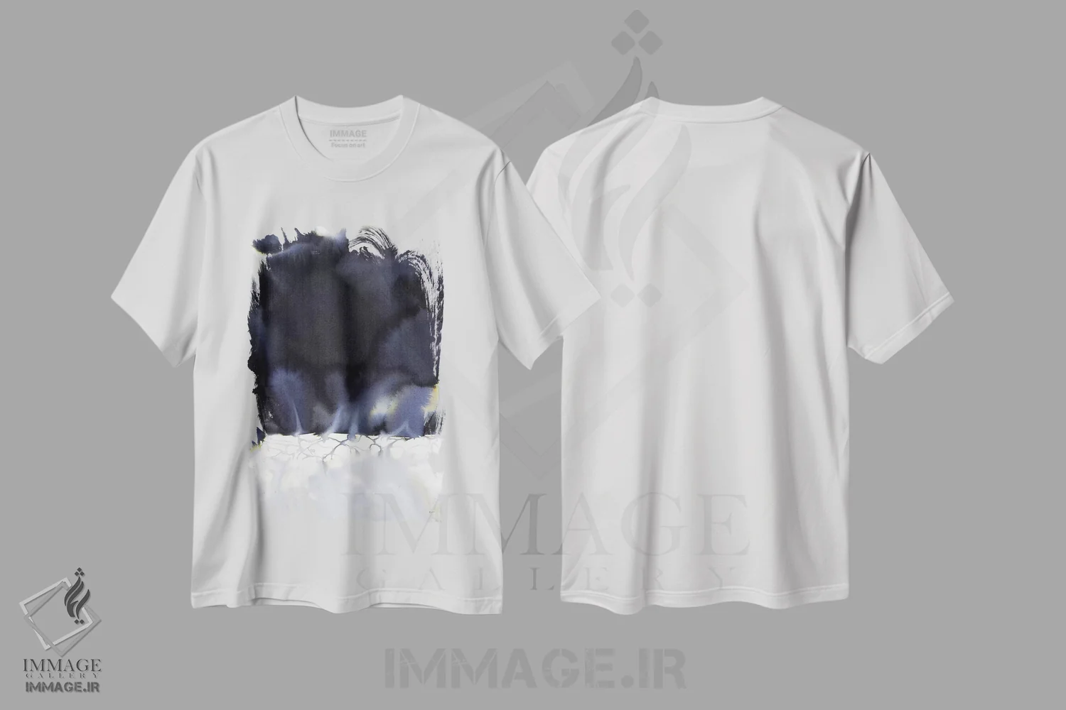 تیشرت سفید طرح دار ریشه ها اثر هارت آو لیلی | فروشگاه ایماژ