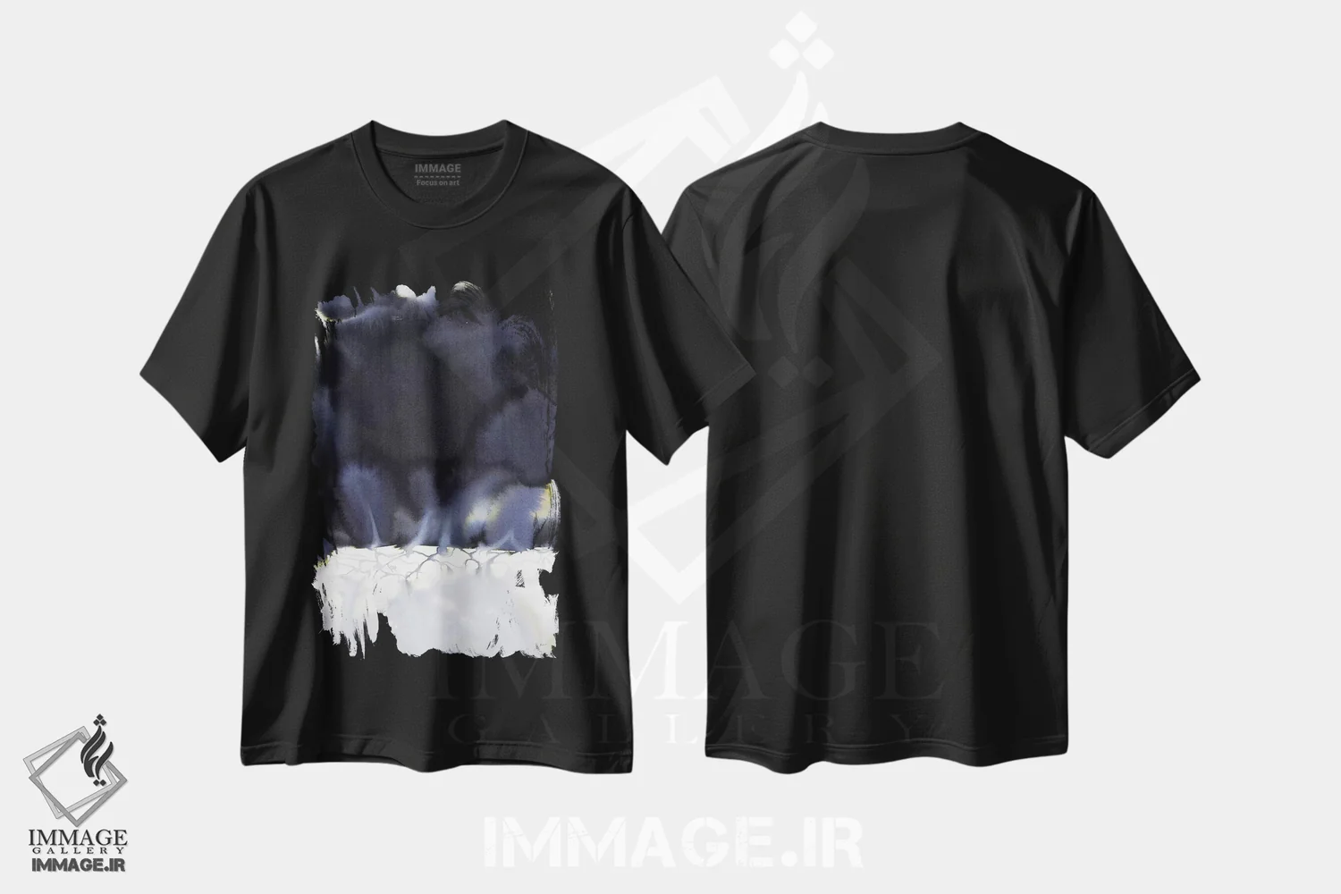 تیشرت مشکی طرح دار ریشه ها اثر هارت آو لیلی | immage.ir