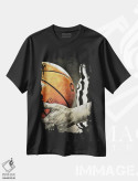 تیشرت مشکی طرح دار داور بسکتبال، هنر دیجیتال اثر اشلی آلدرج | فروشگاه ایماژ