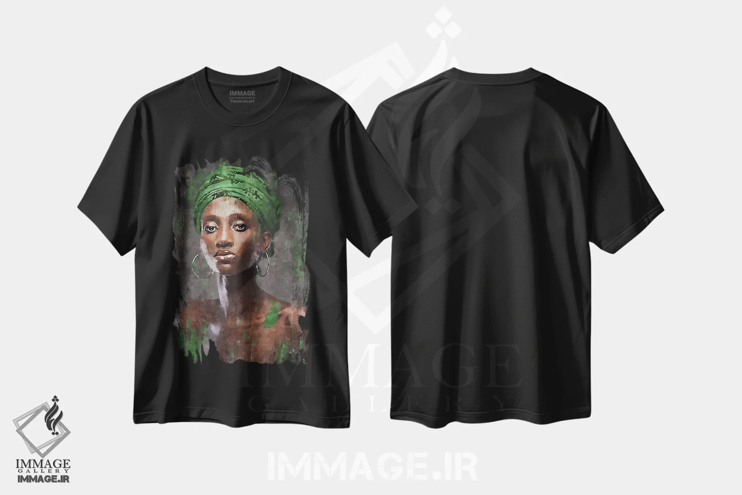 تیشرت مشکی طرح دار رنگ های متحد انتزاعی XVI، هنر آمریکایی آفریقایی تبار اثر هلو مورائس | immage.ir