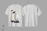 تیشرت سفید طرح دار یوزپلنگ مینیمال انتزاعی I، تزئینی اثر هلو مورائس | فروشگاه ایماژ