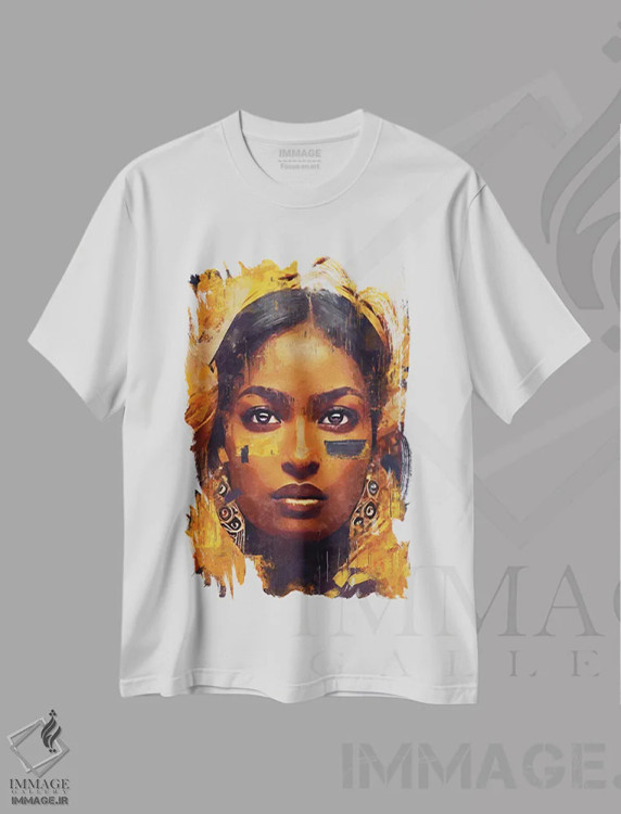 تیشرت سفید طرح دار رنگ های متحد XIII، دکور آسیایی اثر هلو مورائس | immage.ir