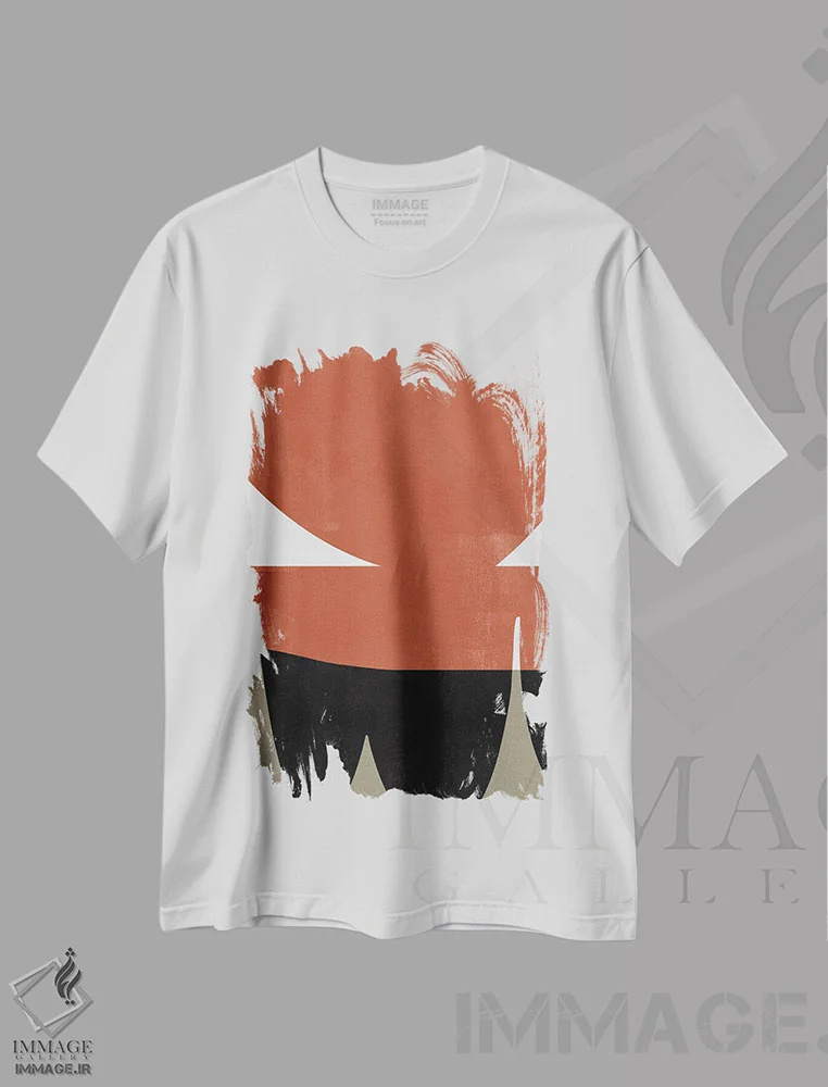 تیشرت سفید طرح دار اخرا ارگانیک III اثر هلو مورائس | فروشگاه ایماژ