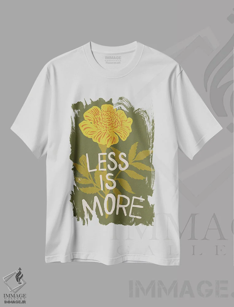 تیشرت سفید طرح دار نمونه گیر II، تزئینی اثر هانا بایزنگ | immage.ir