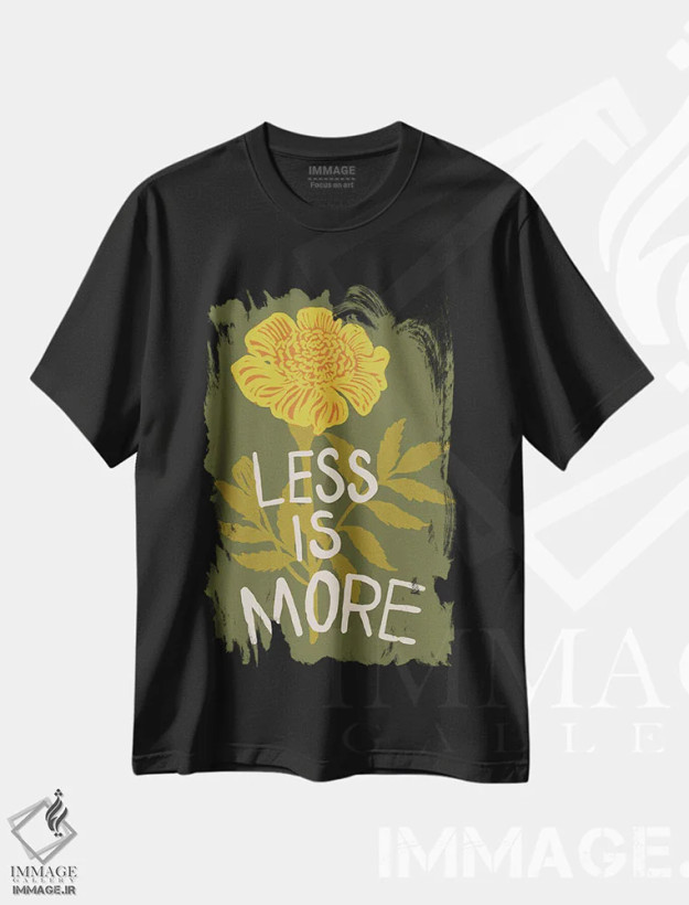 تیشرت مشکی طرح دار نمونه گیر II، تزئینی اثر هانا بایزنگ | فروشگاه ایماژ