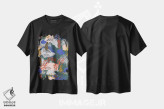 تیشرت مشکی طرح دار باغ ببر جسورانه، تزئینی اثر هانا بایزنگ | فروشگاه ایماژ