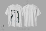 تیشرت سفید طرح دار خرگوش، تزئینی اثر هولی هکس آرت | فروشگاه ایماژ