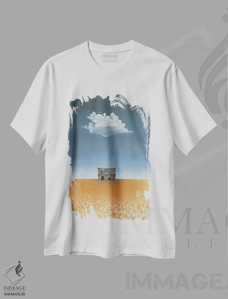 تیشرت سفید طرح دار انبار در خیابان مک گرگور، مدیوم اثر هولی هکس آرت | immage.ir