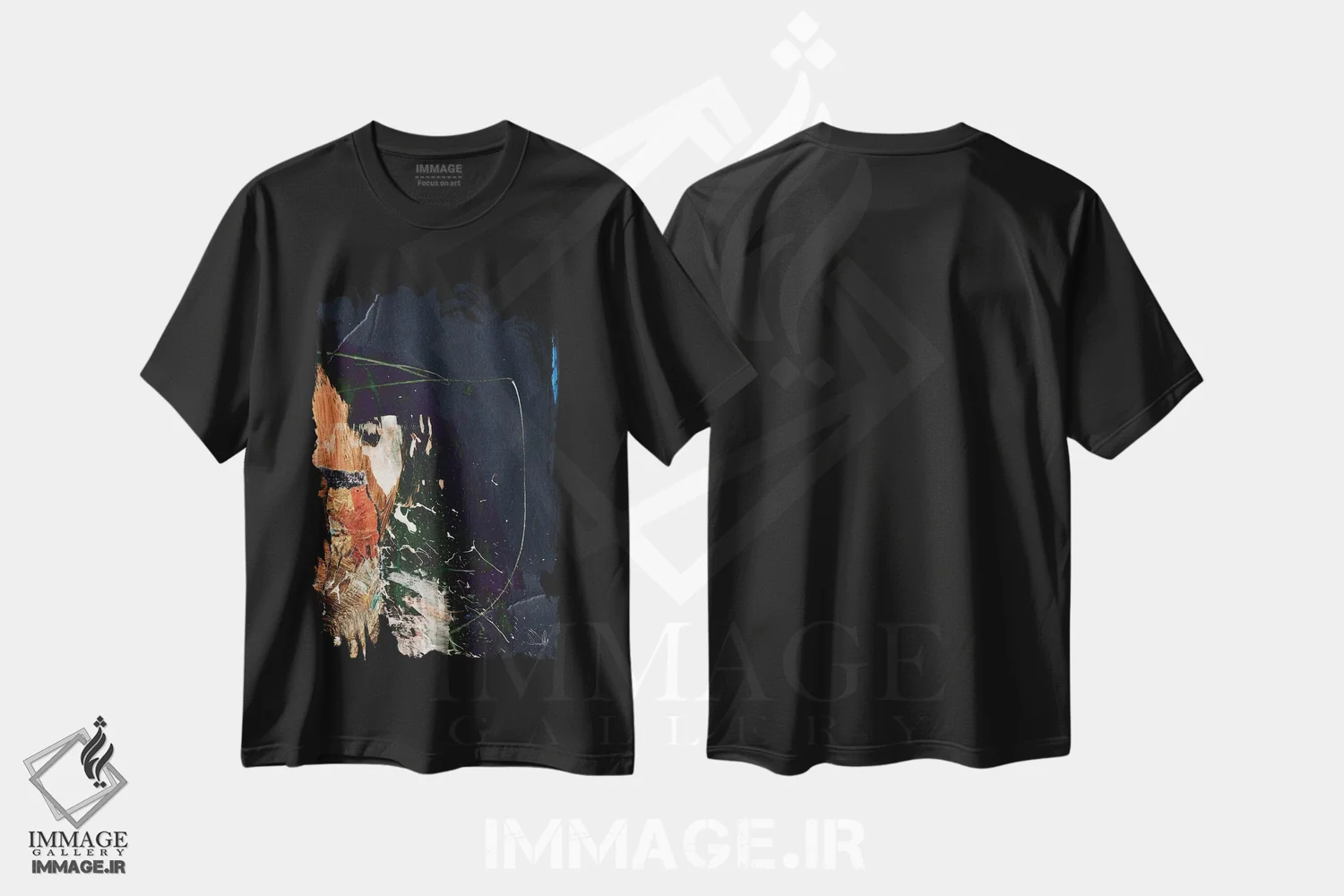 تیشرت مشکی طرح دار کلاس اثر دن هابدی | فروشگاه ایماژ
