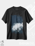 تیشرت مشکی طرح دار ابری، آبستره اثر دن هابدی | فروشگاه ایماژ