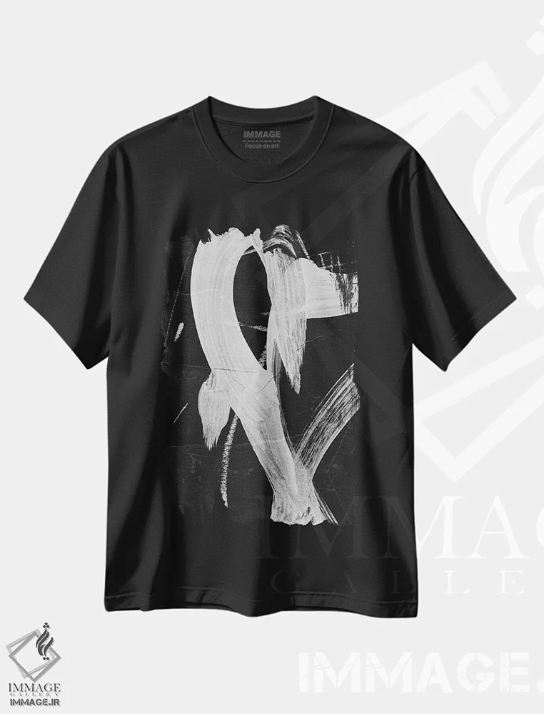 تیشرت مشکی طرح دار غرق شدن ۱ اثر دن هابدی | immage.ir