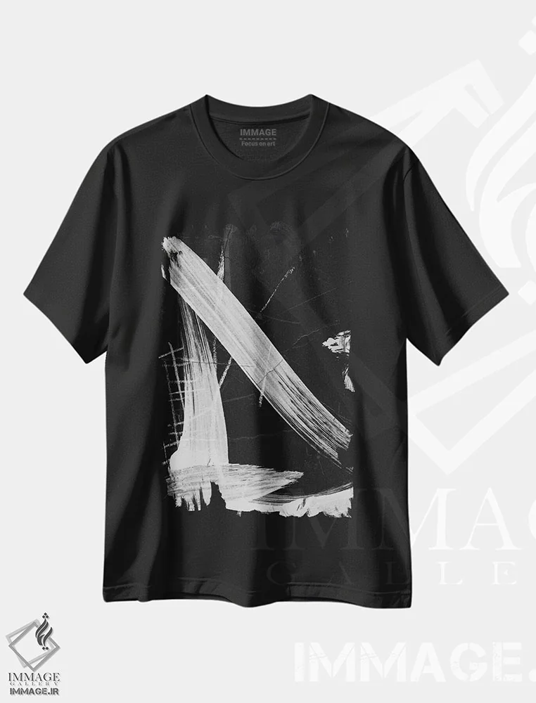تیشرت مشکی طرح دار غرق شدن ۲ اثر دن هابدی | فروشگاه ایماژ