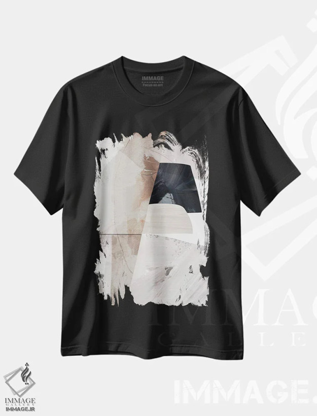 تیشرت مشکی طرح دار صاف اثر دن هابدی | فروشگاه ایماژ