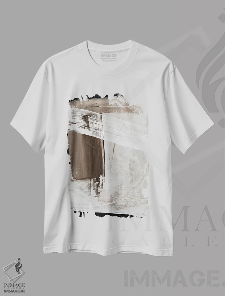 تیشرت سفید طرح دار افتر ۲ اثر دن هابدی | immage.ir