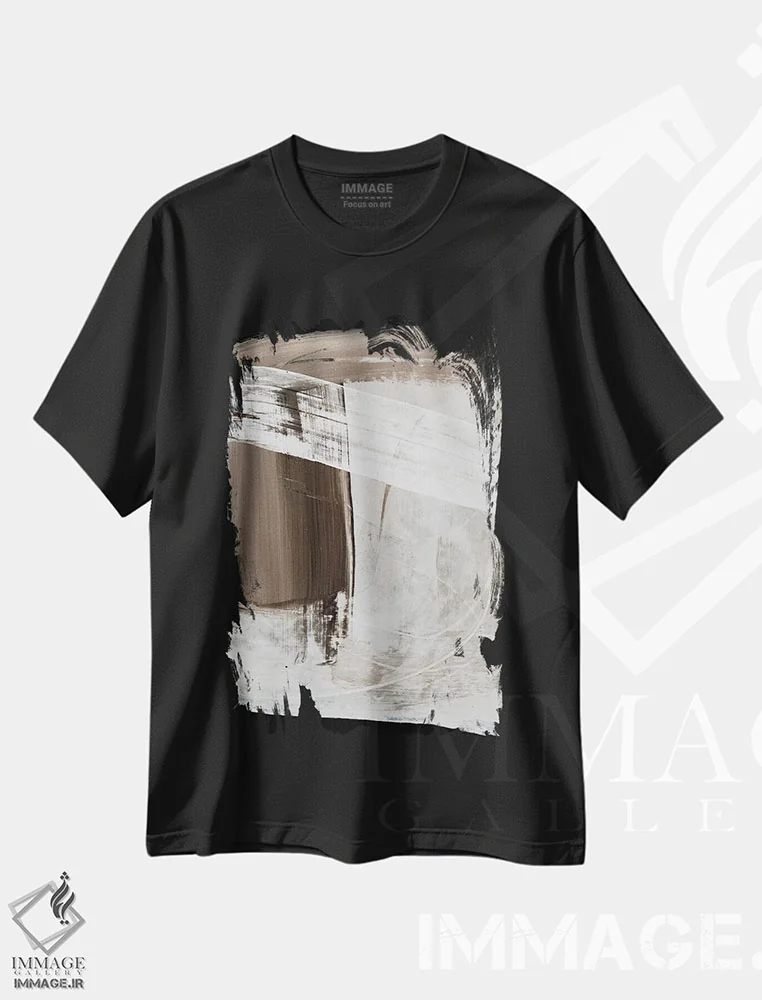 تیشرت مشکی طرح دار افتر ۲ اثر دن هابدی | فروشگاه ایماژ