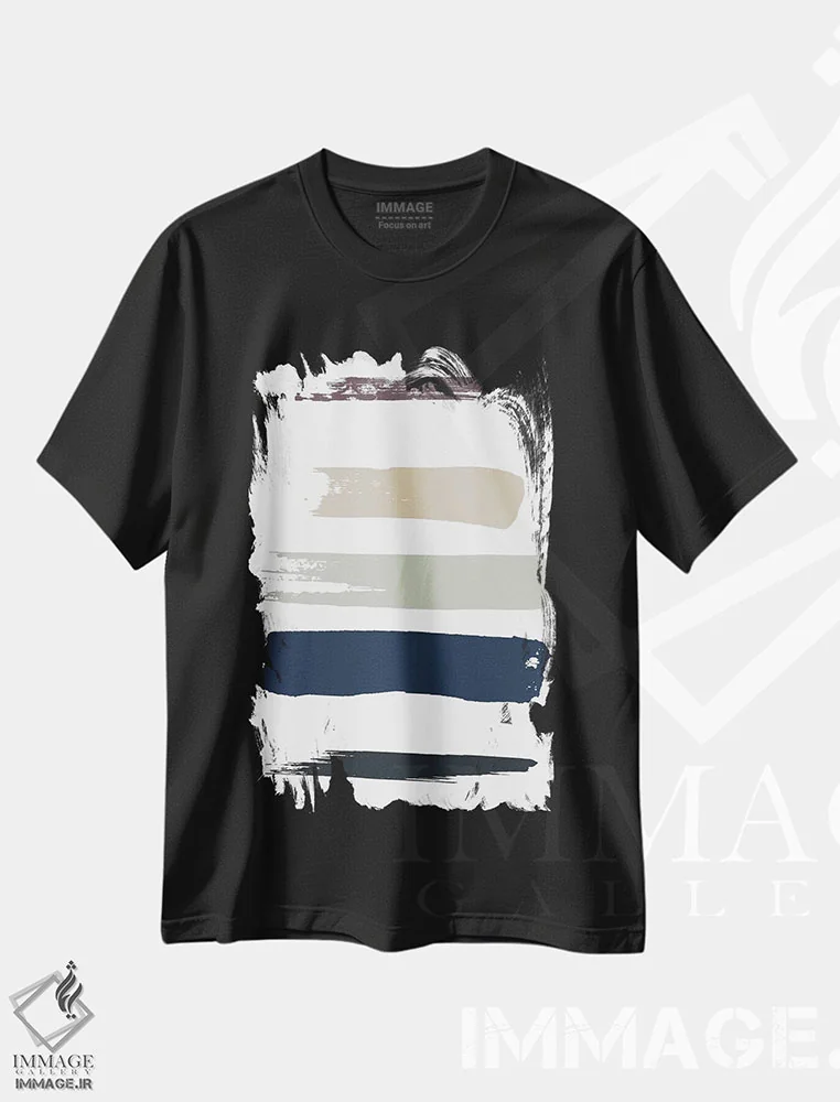 تیشرت مشکی طرح دار هی ملوان! اثر هانی مون هتل | فروشگاه ایماژ