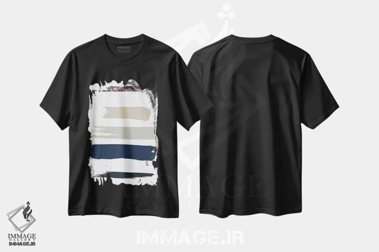 تیشرت مشکی طرح دار هی ملوان! اثر هانی مون هتل | فروشگاه ایماژ