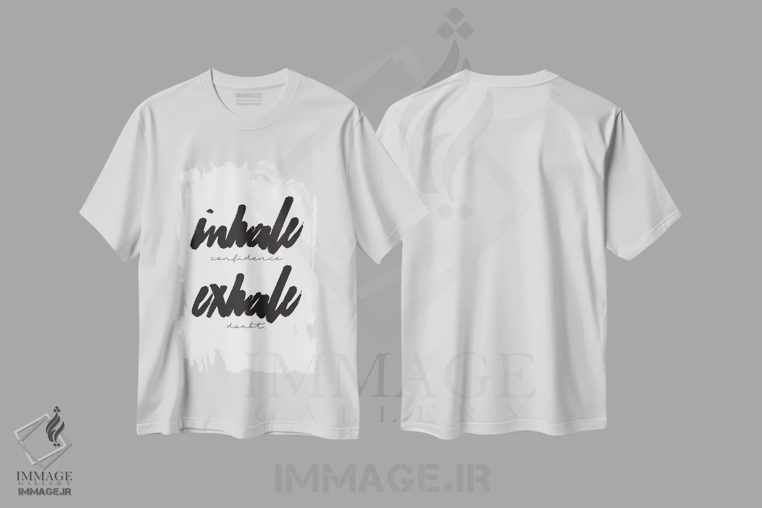 تیشرت سفید طرح دار دم / بازدم، هنر دیجیتال اثر هانی مون هتل | immage.ir