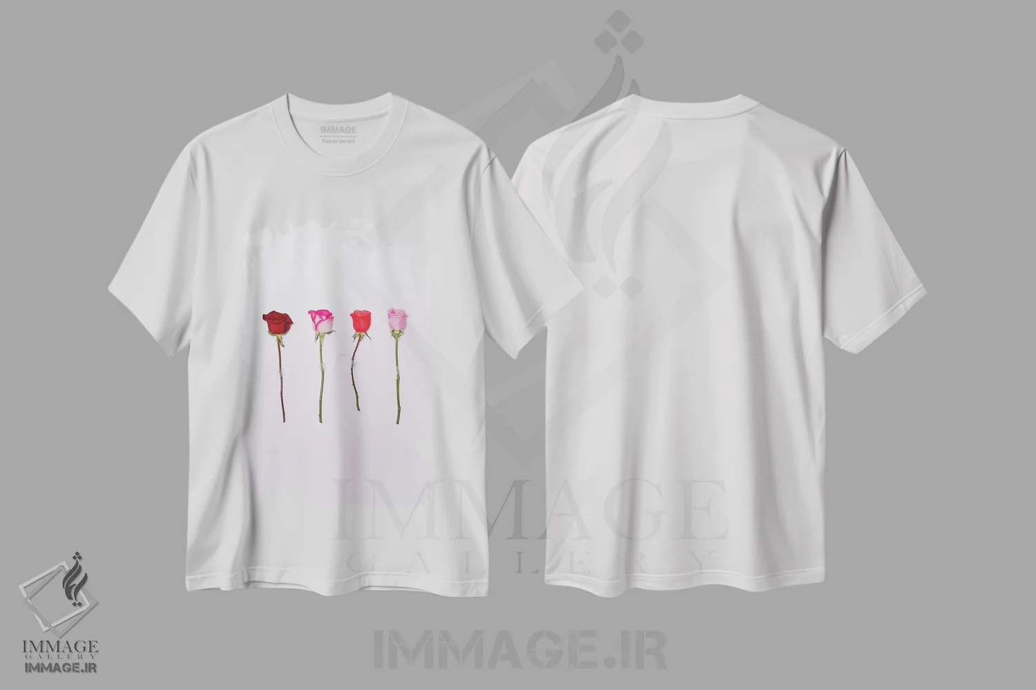 تیشرت سفید طرح دار عشق دیرینه، تزئینی اثر هانی مون هتل | immage.ir