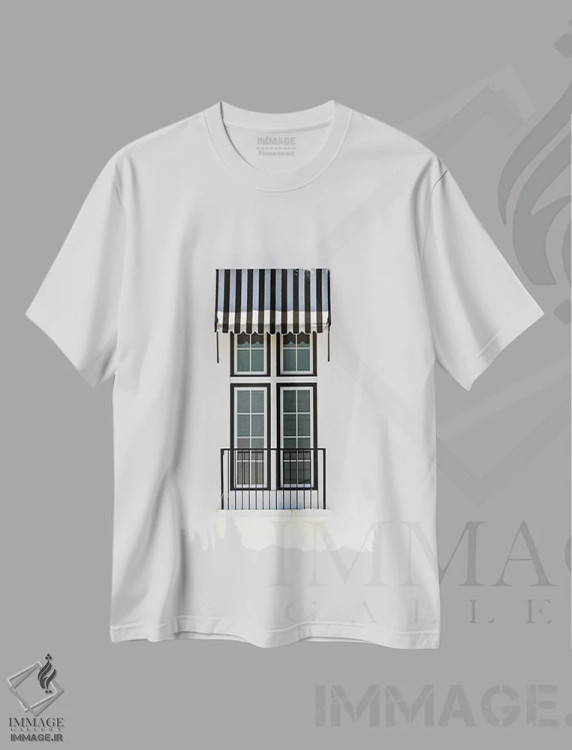 تیشرت سفید طرح دار دوشنبه های مه آلود، مدیوم اثر هانی مون هتل | فروشگاه ایماژ