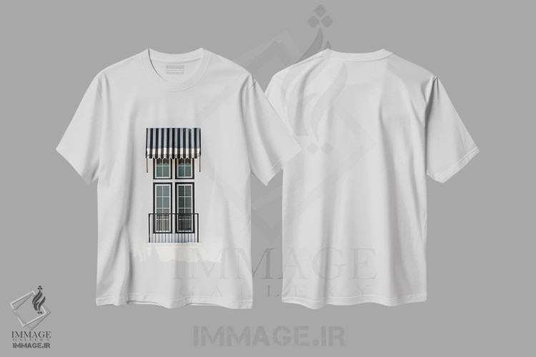 تیشرت سفید طرح دار دوشنبه های مه آلود، مدیوم اثر هانی مون هتل | فروشگاه ایماژ