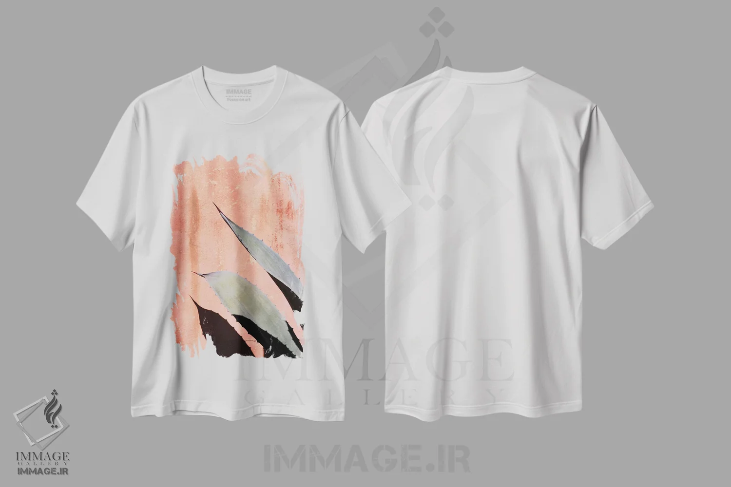 تیشرت سفید طرح دار کاکتوس هلو، تزئینی اثر هانی مون هتل | فروشگاه ایماژ