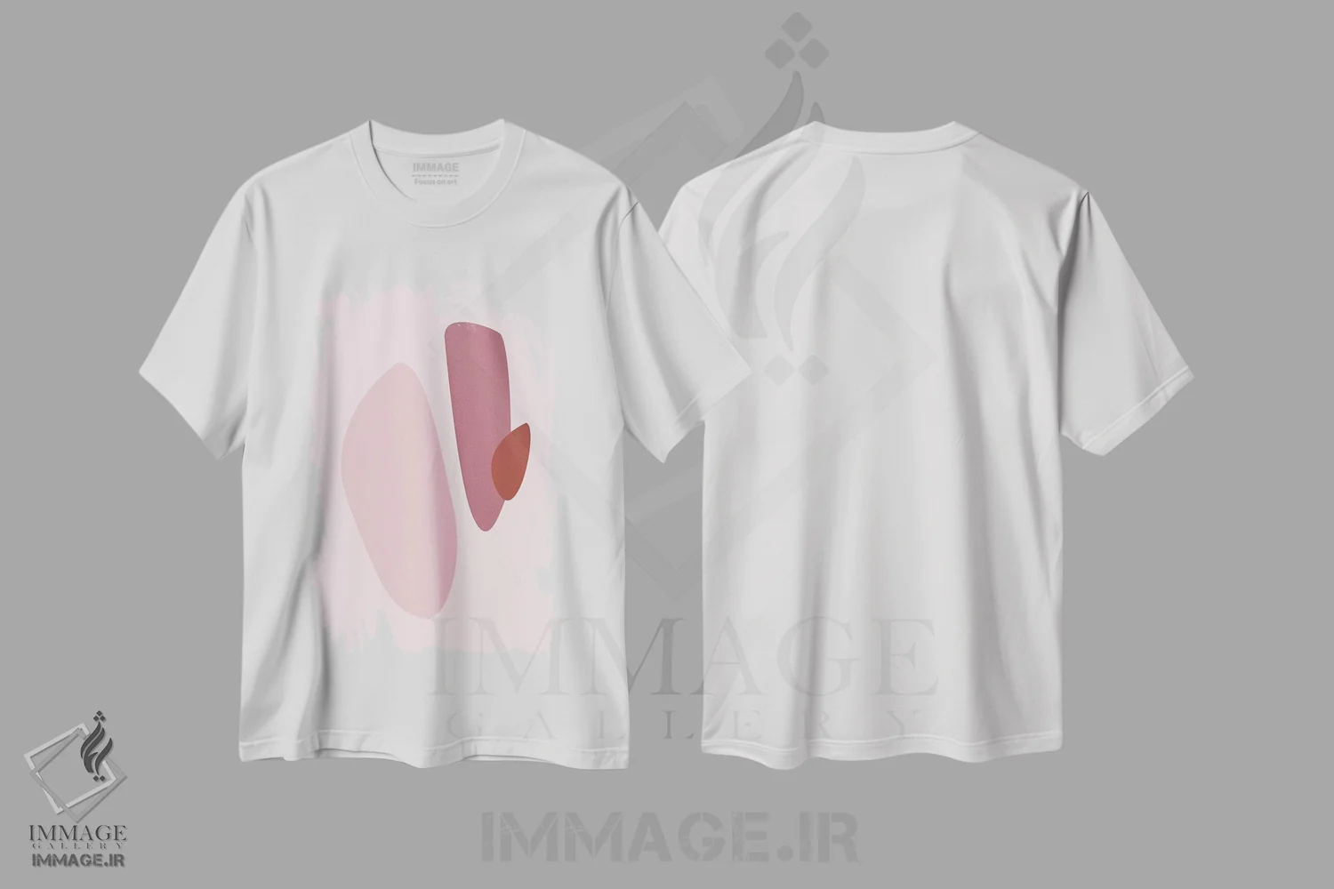 تیشرت سفید طرح دار استکهلم ۱ اثر هانی مون هتل | فروشگاه ایماژ