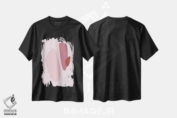 تیشرت مشکی طرح دار استکهلم ۱ اثر هانی مون هتل | immage.ir