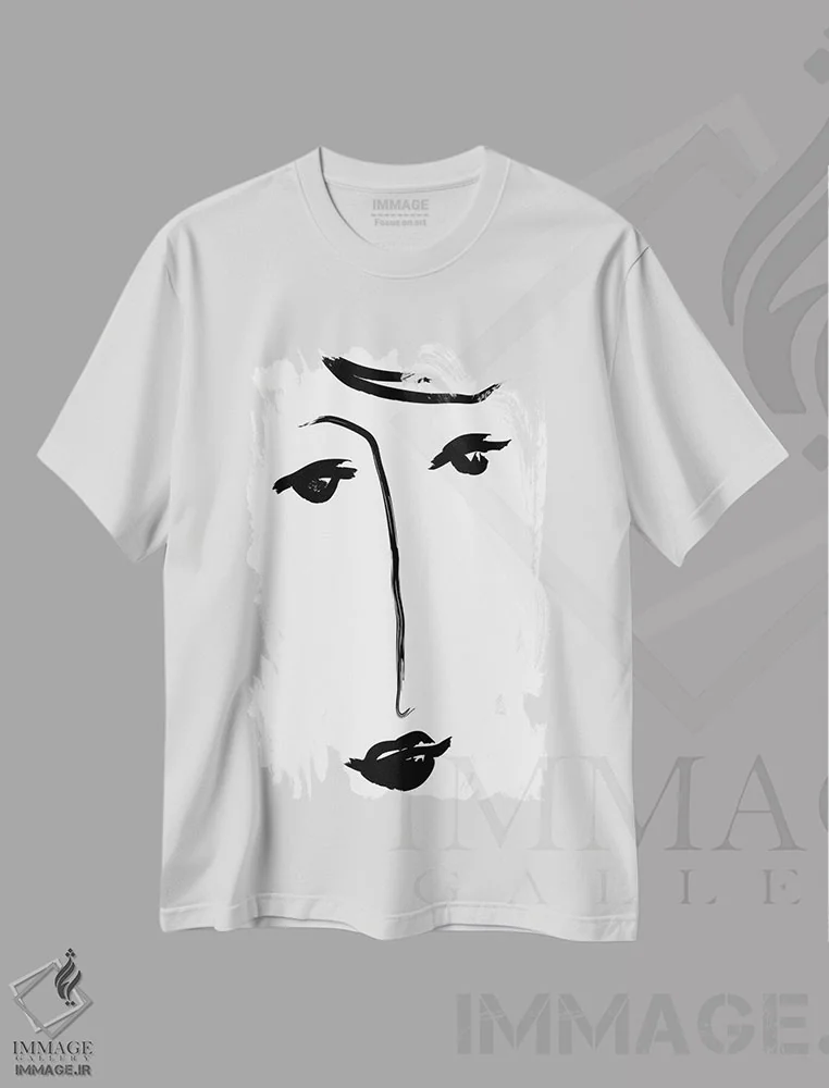 تیشرت سفید طرح دار چرا غمگینی؟، هنر دیجیتال اثر هانی مون هتل | immage.ir