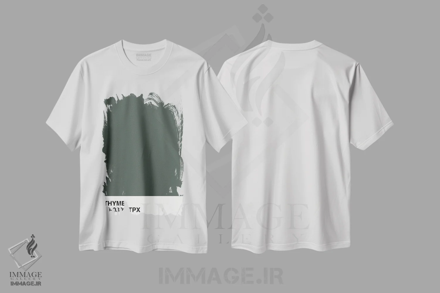 تیشرت سفید طرح دار آویشن ۱۹-۰۳۰۹ TPX، تزئینی اثر هانی مون هتل | فروشگاه ایماژ