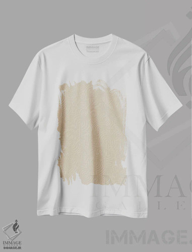 تیشرت سفید طرح دار بی نهایت اثر هانی مون هتل | فروشگاه ایماژ