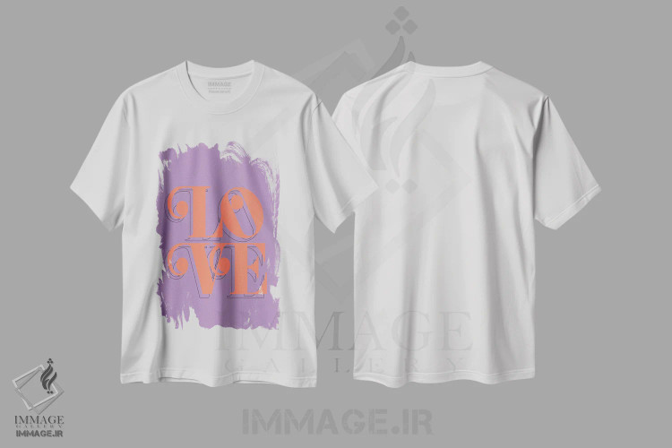 تیشرت سفید طرح دار میوه عشق، تزئینی اثر هانی مون هتل | فروشگاه ایماژ