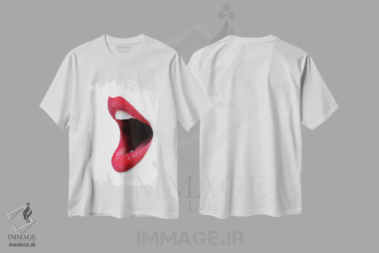 تیشرت سفید طرح دار دلربا، تزئینی اثر هانی مون هتل | immage.ir