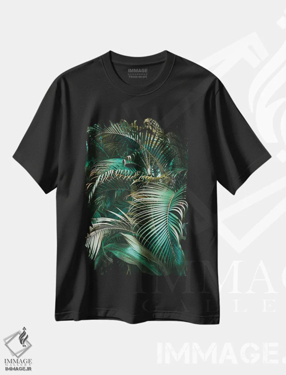 تیشرت مشکی طرح دار استتار، تزئینی اثر هانی مون هتل | فروشگاه ایماژ