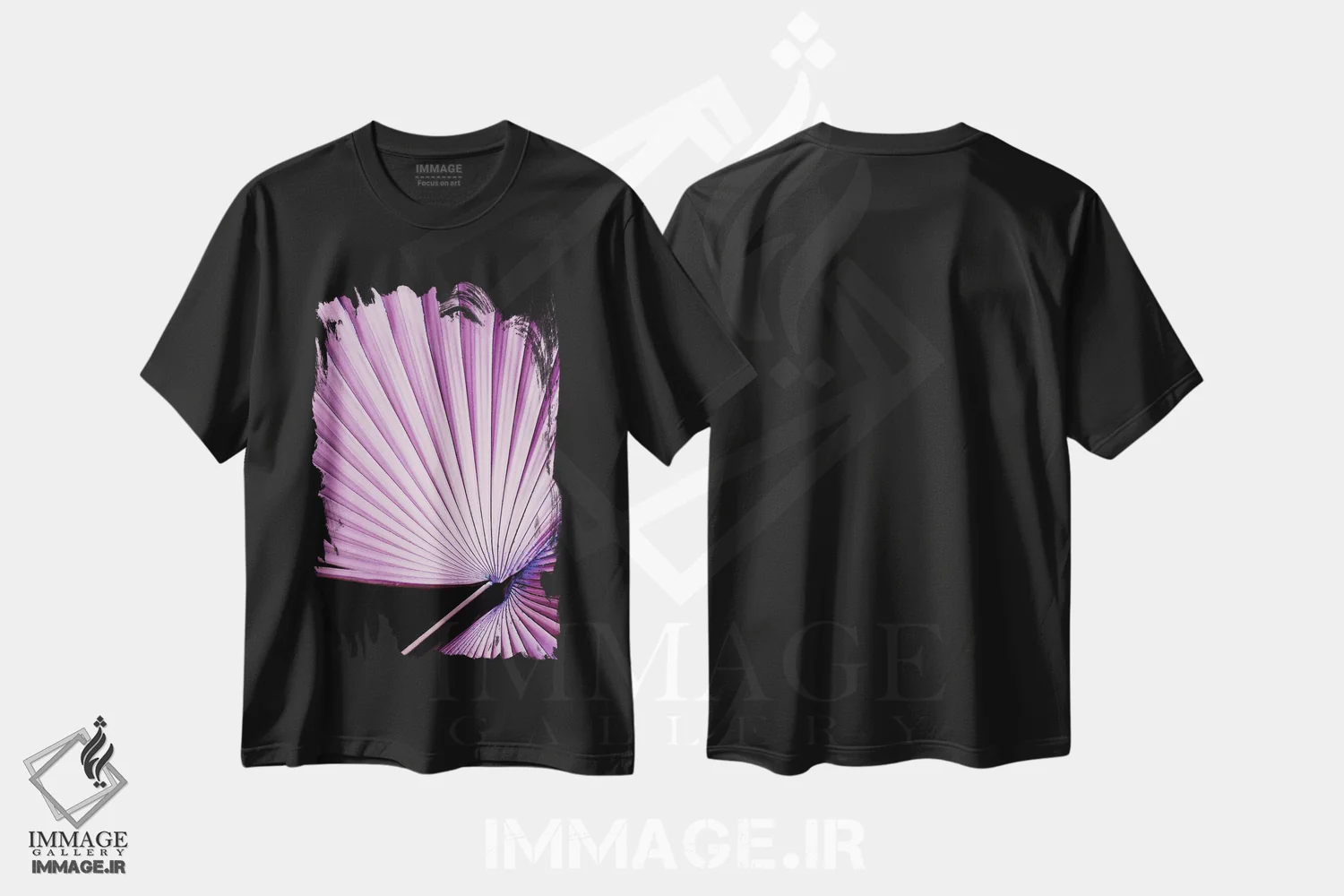 تیشرت مشکی طرح دار دختر هوادار، تزئینی اثر هانی مون هتل | immage.ir