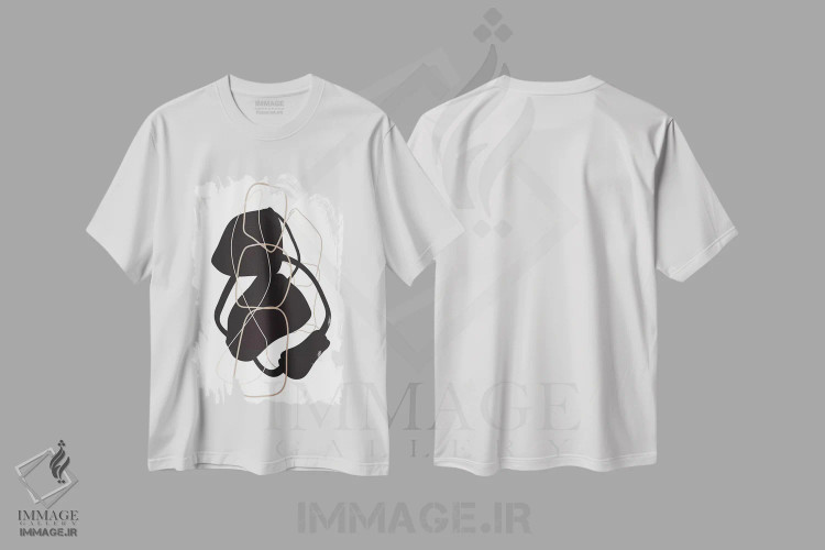 تیشرت سفید طرح دار شماره ۲ اثر هانی مون هتل | immage.ir