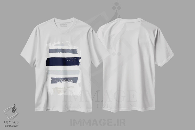 تیشرت سفید طرح دار نمونه رنگ ها ۳ اثر هانی مون هتل | immage.ir