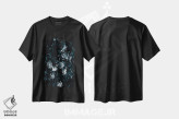 تیشرت مشکی طرح دار گل ها بعد از تاریکی، دکوراسیون جایگزین اثر هانی مون هتل | immage.ir