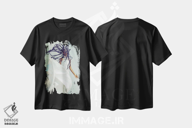 تیشرت مشکی طرح دار آزادی، هنر آمریکایی آفریقایی تبار اثر هری ادونزه | immage.ir