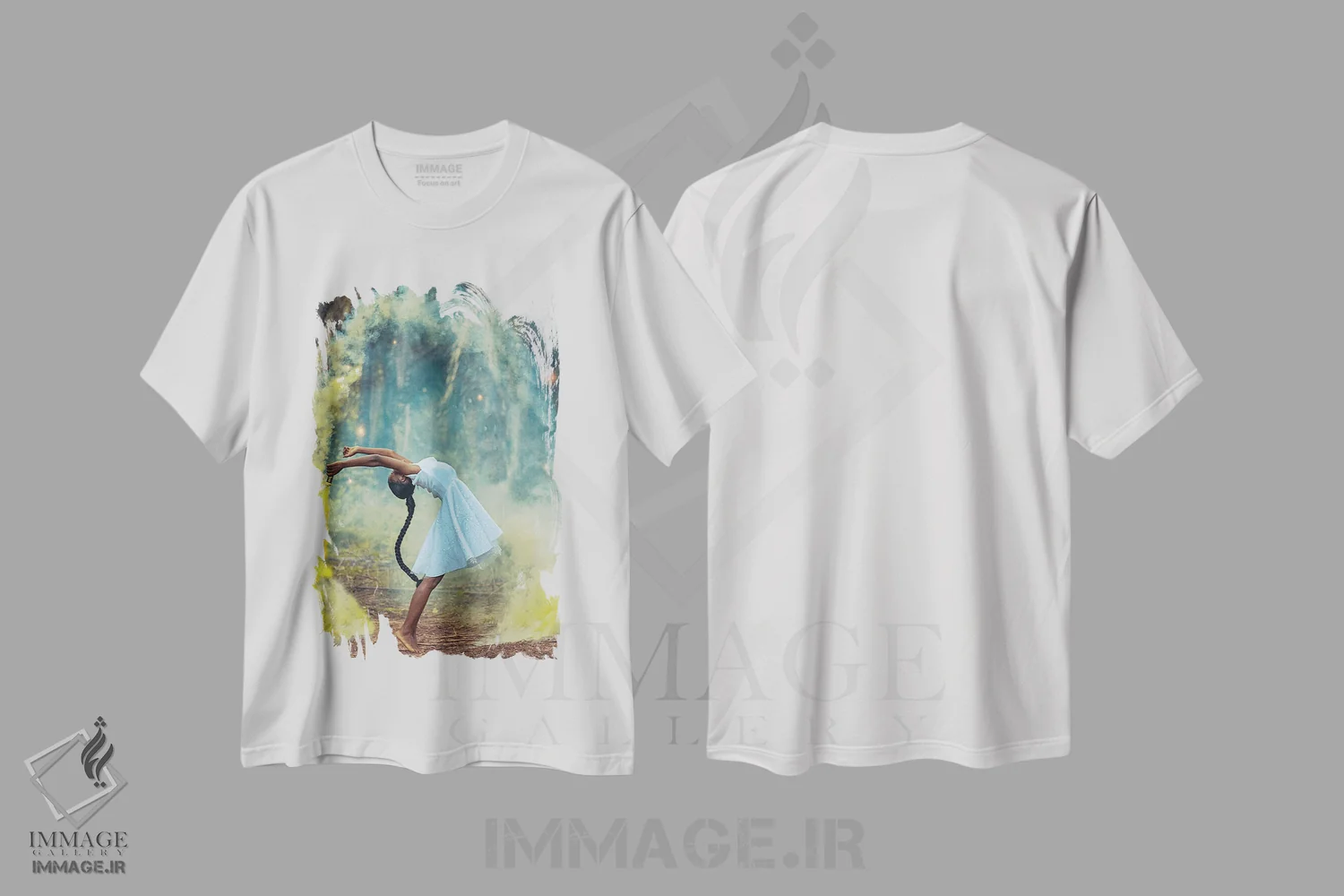 تیشرت سفید طرح دار رقص، تصاویر اکشن اثر هری ادونزه | immage.ir