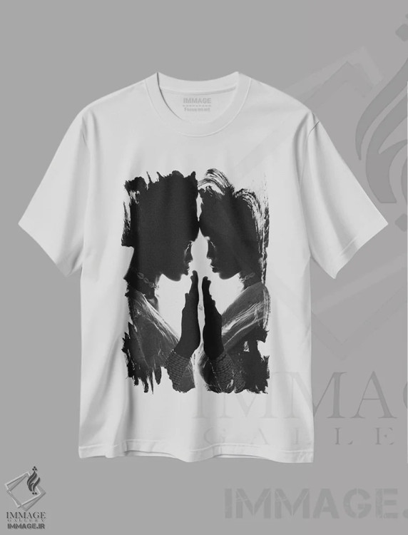 تیشرت سفید طرح دار ایبجی، هنر آمریکایی آفریقایی تبار اثر هری ادونزه | فروشگاه ایماژ