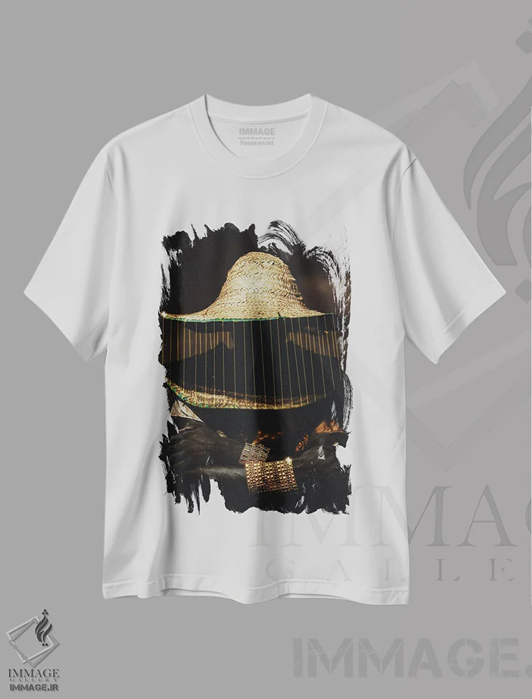 تیشرت سفید طرح دار اُرو اوبی، هنر آمریکایی آفریقایی تبار اثر هری ادونزه | immage.ir