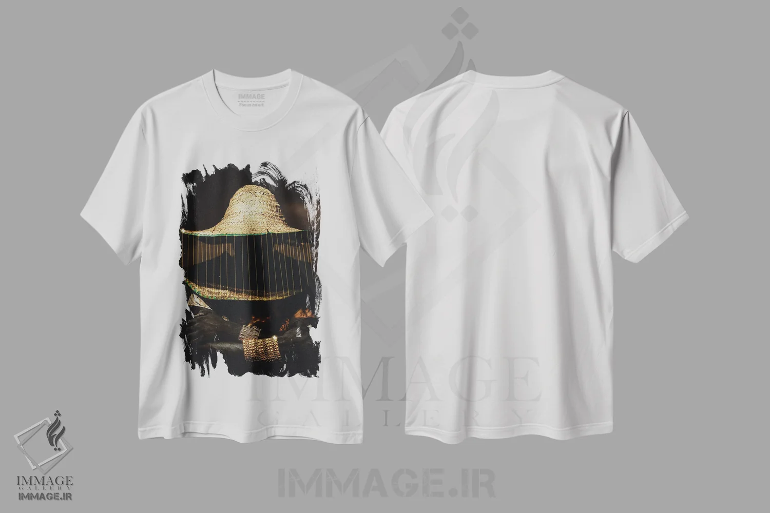 تیشرت سفید طرح دار اُرو اوبی، هنر آمریکایی آفریقایی تبار اثر هری ادونزه | immage.ir