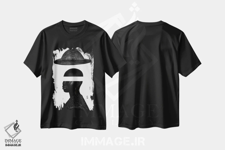 تیشرت مشکی طرح دار دوراندیشی، هنر آمریکایی آفریقایی تبار اثر هری ادونزه | فروشگاه ایماژ